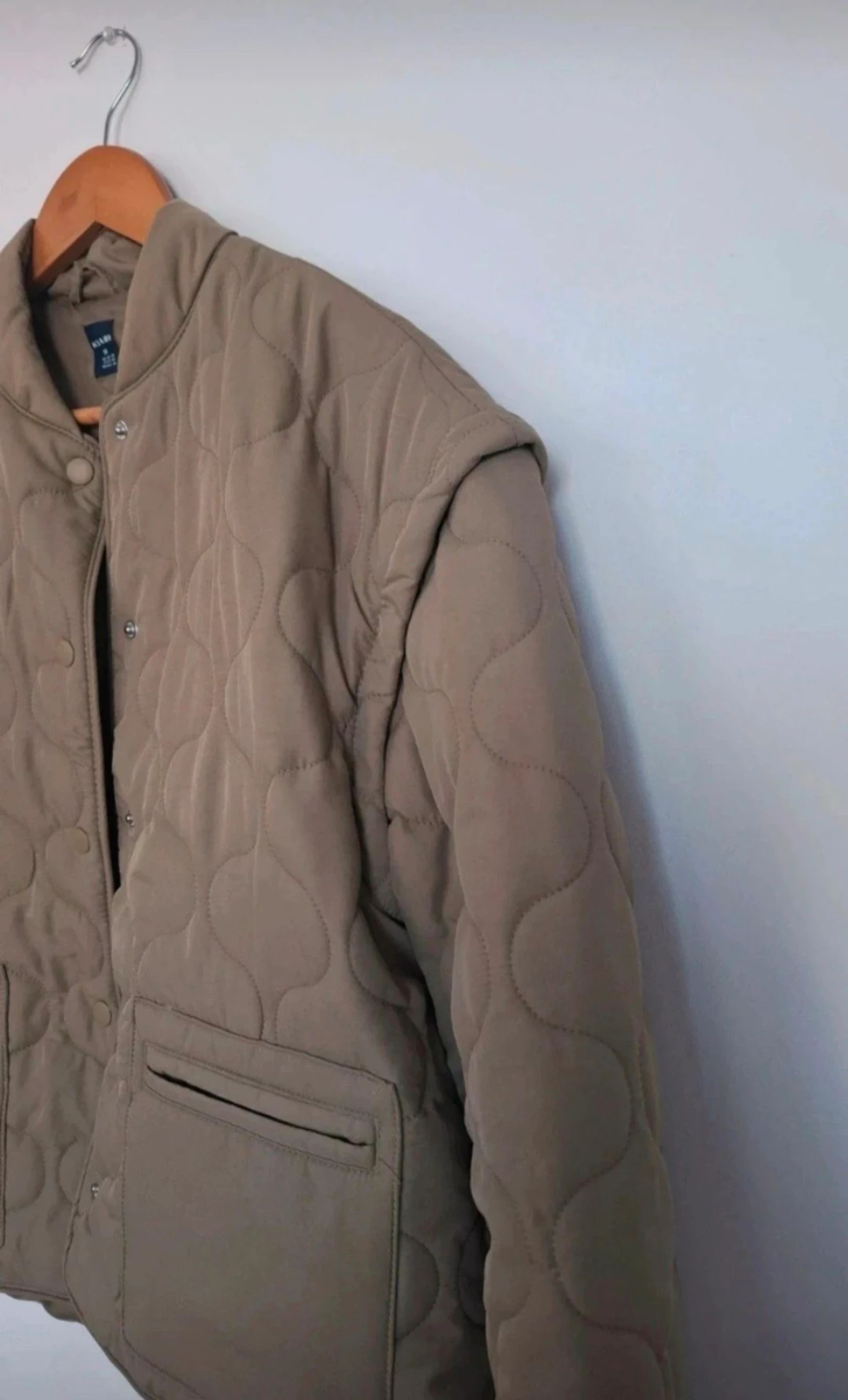 Veste acolchoada cáqui 2 em 1 – Kiabi – tamanho M – nova com etiqueta – photo 5